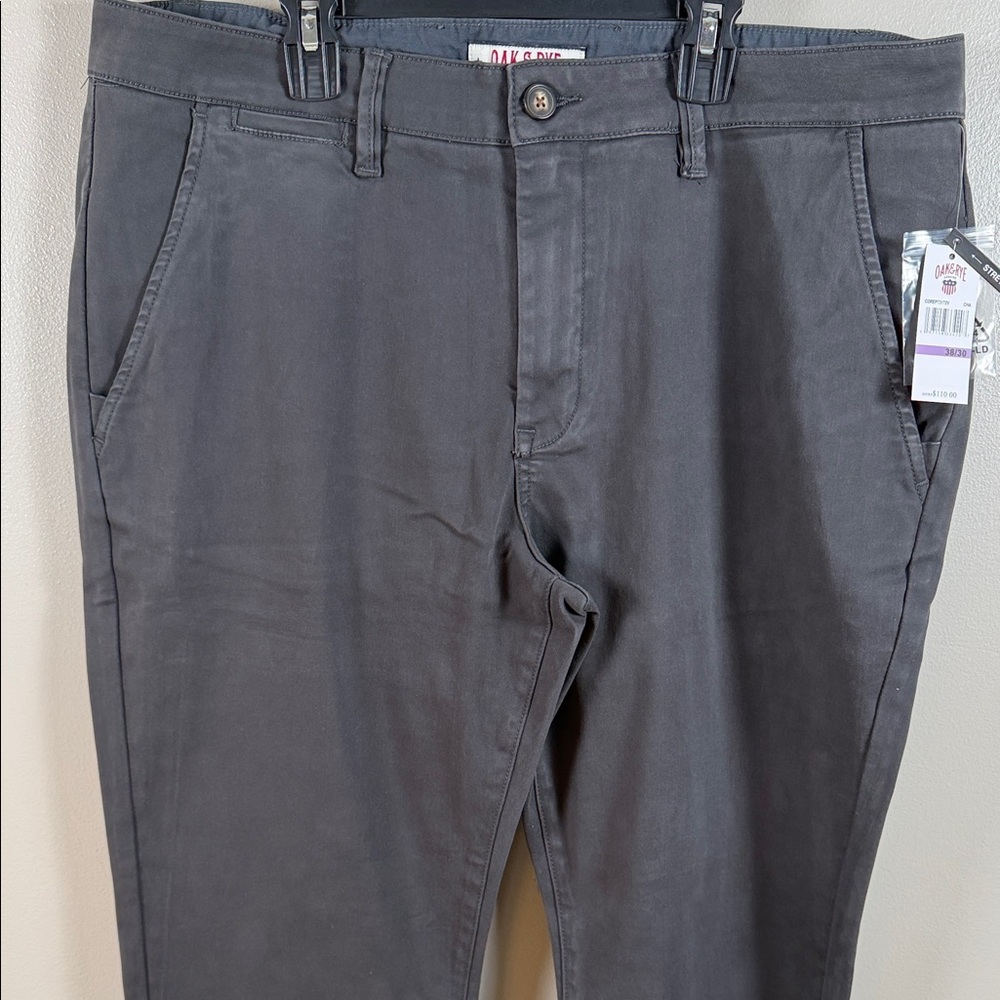 Oak & Rye Men's Charcoal Gray Chino Pants 38x30